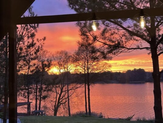 SIRVIS-owe projekcje, zdjęcie: zachód słońca - SIRVIS - jezioro Serwy - Suwalszczyzna